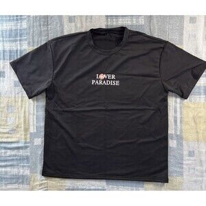 Lover Paradise Black Short Sleeve Crew Neck Men's Tee XL